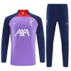 Liverpool Purple Version Felpe da Allenamento Quarto-Zip 2023-24 per Uomo